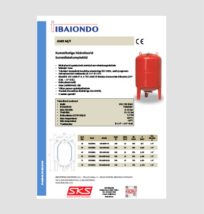 IBAIONDO hüdrofoor AMR-10-V 150-700l vertikaalne