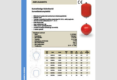 IBAIONDO hüdrofoor AMR 5-50l vertikaalne jalgadeta