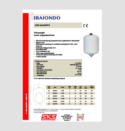 IBAIONDO hüdrofoor CMR 2-24l