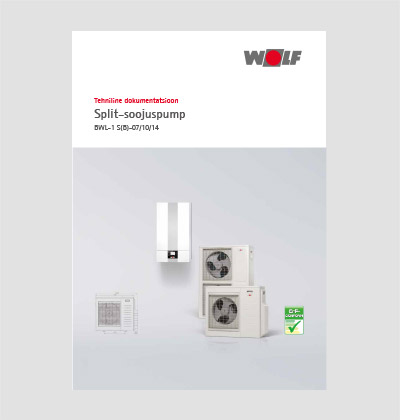 WOLF split-soojuspump BWL-1 tehniline dokumentatsioon