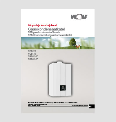 WOLF FGB / FGB-K gaasikondensaatkatel kasutusjuhend