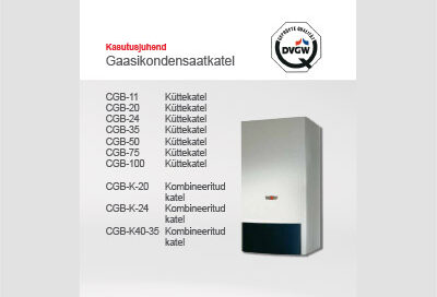 WOLF CGB (35 + 50 + 75 + 100 kW) gaasikondensaatkatel kasutusjuhend