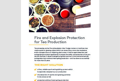 Tulekahju ennetus - teelehtede töötlemise lahendus (EN)