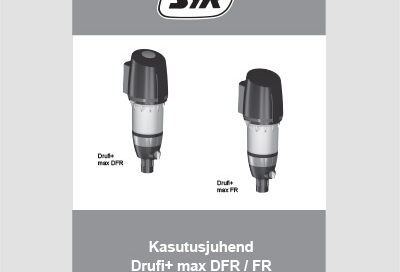 SYR Tagasipesuga filter DRUFI+ max DFR/FR paigaldus-, kasutus- ja hooldusjuhend